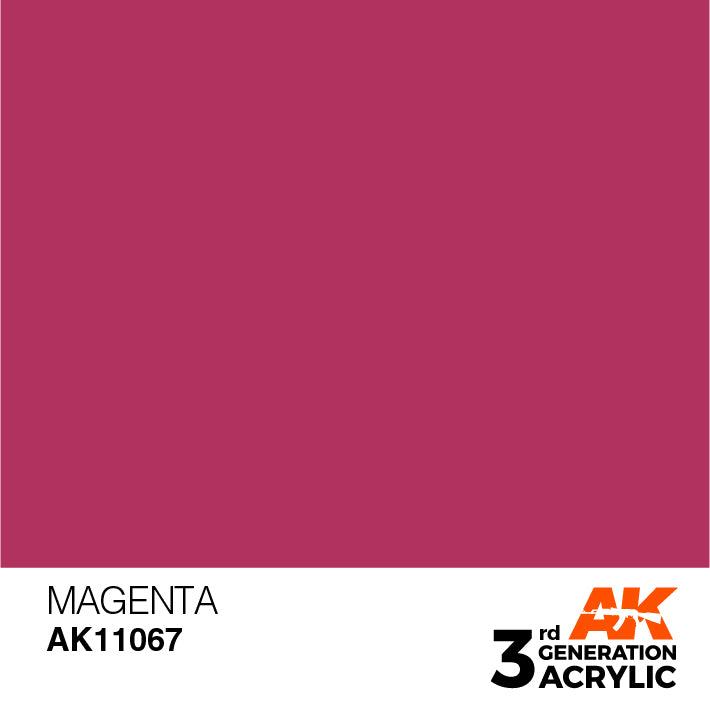 AK Interactive: 3rd Gen Acrylic Magenta 17ml Model Paints AK INTERACTIVE