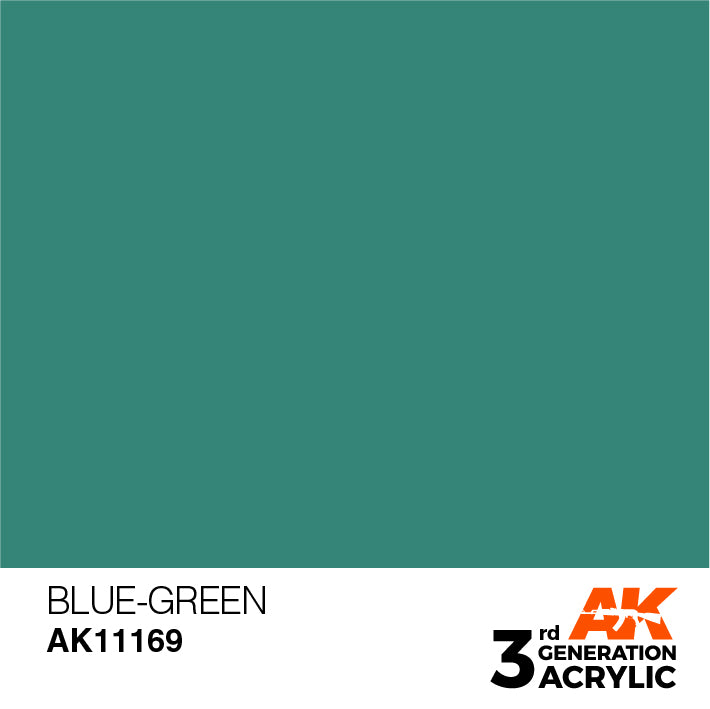 AK Interactive: 3rd Gen Acrylic Blue-Green 17ml