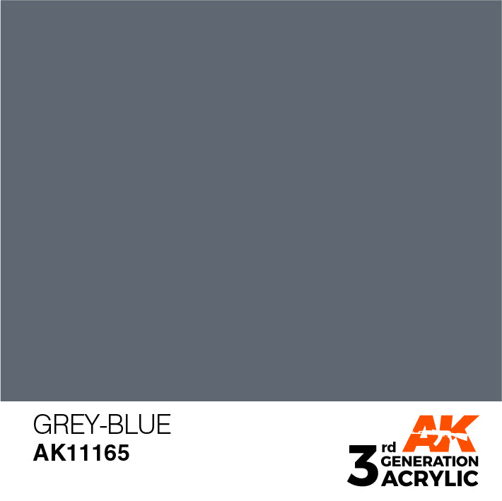 AK Interactive: 3rd Gen Acrylic Grey-Blue 17ml Model Paints AK INTERACTIVE