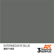 AK Interactive: 3rd Gen Acrylic Intermediate Blue 17ml Model Paints AK INTERACTIVE