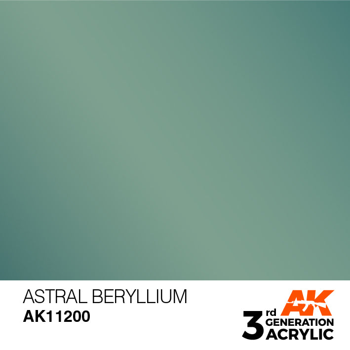 AK Interactive: 3rd Gen Acrylic Astral Beryllium 17ml Model Paints AK INTERACTIVE