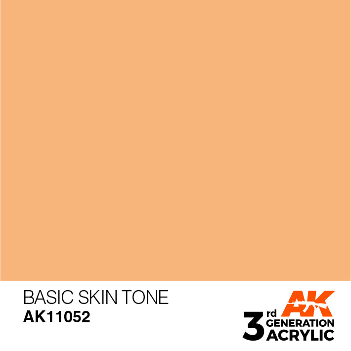 AK Interactive: 3rd Gen Acrylic Basic Skin Tone 17ml Model Paints AK INTERACTIVE