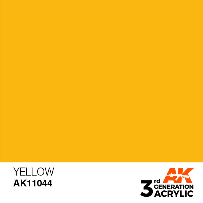 AK Interactive: 3rd Gen Acrylic Yellow 17ml