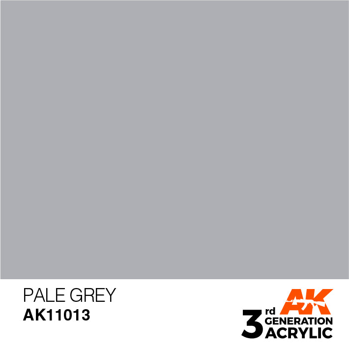 AK Interactive: 3rd Gen Acrylic Pale Grey 17ml Model Paints AK INTERACTIVE
