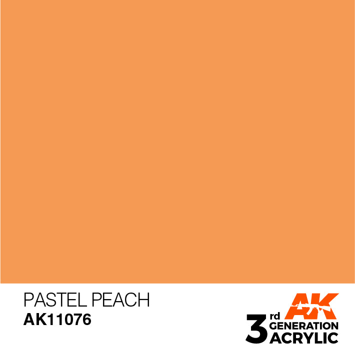 AK Interactive: 3rd Gen Acrylic Pastel Peach 17ml Model Paints AK INTERACTIVE