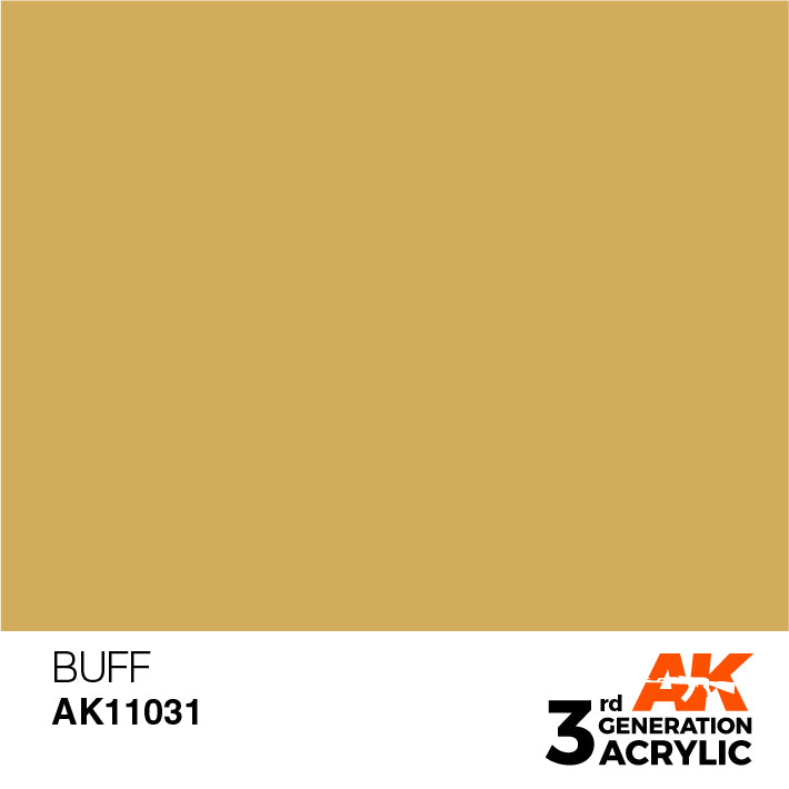 AK Interactive: 3rd Gen Acrylic Buff 17ml Model Paints AK INTERACTIVE