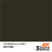 AK Interactive: 3rd Gen Acrylic Tenebrous Grey 17ml Model Paints AK INTERACTIVE