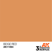 AK Interactive: 3rd Gen Acrylic Beige Red 17ml Model Paints AK INTERACTIVE