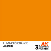 AK Interactive: 3rd Gen Acrylic Luminous Orange 17ml Model Paints AK INTERACTIVE