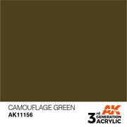 AK Interactive: 3rd Gen Acrylic Camouflage Green 17ml Model Paints AK INTERACTIVE