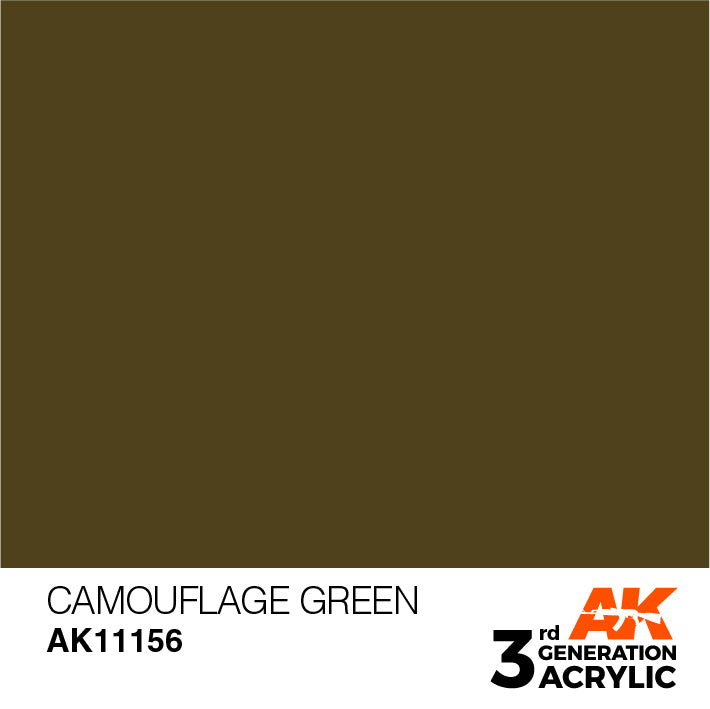 AK Interactive: 3rd Gen Acrylic Camouflage Green 17ml Model Paints AK INTERACTIVE