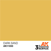 AK Interactive: 3rd Gen Acrylic Dark Sand 17ml Basing Materials AK INTERACTIVE
