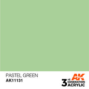 AK Interactive: 3rd Gen Acrylic Pastel Green 17ml Model Paints AK INTERACTIVE