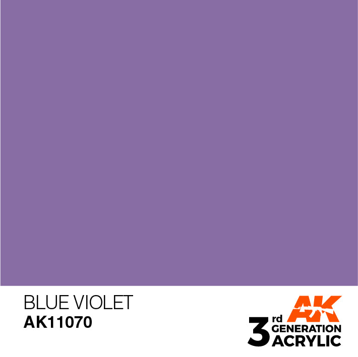AK Interactive: 3rd Gen Acrylic Blue Violet 17ml Model Paints AK INTERACTIVE