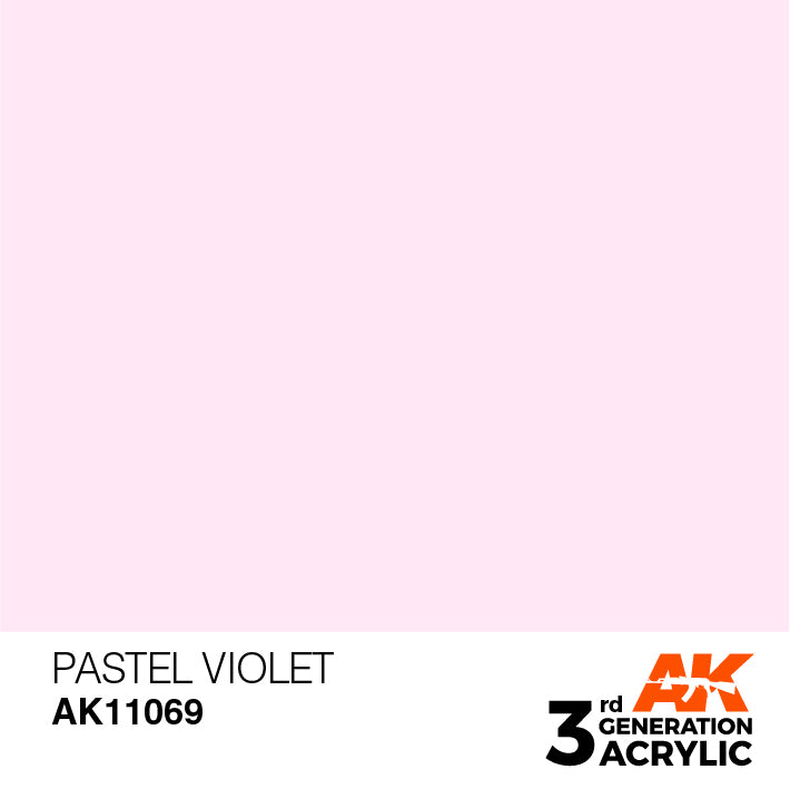 AK Interactive: 3rd Gen Acrylic Pastel Violet 17ml Model Paints AK INTERACTIVE
