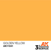 AK Interactive: 3rd Gen Acrylic Golden Yellow 17ml Model Paints AK INTERACTIVE