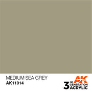AK Interactive: 3rd Gen Acrylic Medium Sea Grey 17ml Model Paints AK INTERACTIVE