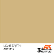AK Interactive: 3rd Gen Acrylic Light Earth 17ml Basing Materials AK INTERACTIVE