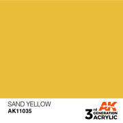 AK Interactive: 3rd Gen Acrylic Sand Yellow 17ml Basing Materials AK INTERACTIVE