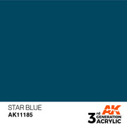 AK Interactive: 3rd Gen Acrylic Star Blue 17ml Model Paints AK INTERACTIVE