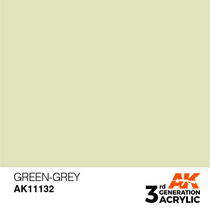 AK Interactive: 3rd Gen Acrylic Green-Grey 17ml Model Paints AK INTERACTIVE