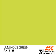 AK Interactive: 3rd Gen Acrylic Luminous Green 17ml Model Paints AK INTERACTIVE