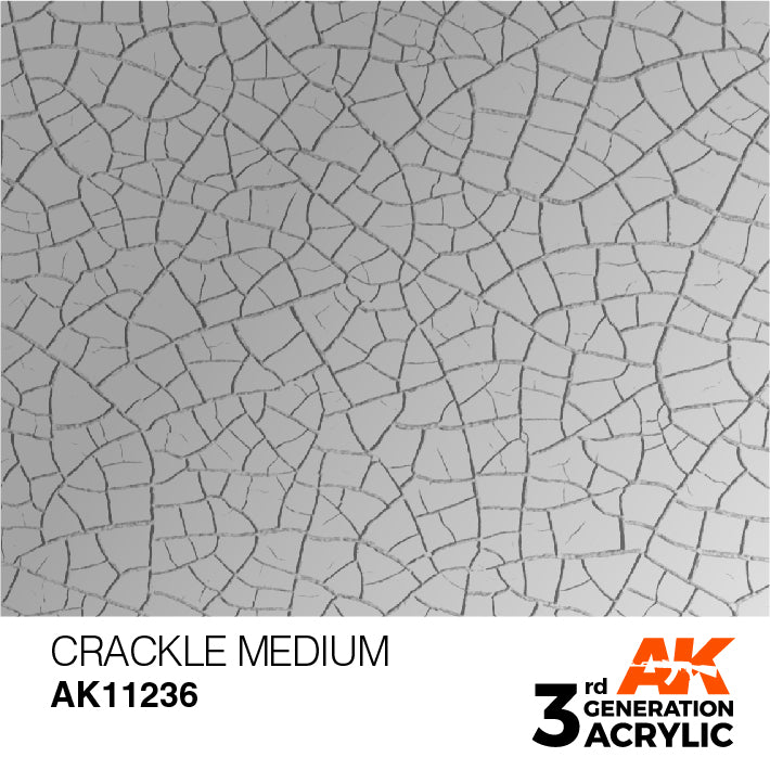 AK Interactive: 3rd Gen Acrylic Crackle Medium 17ml