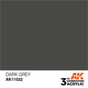 AK Interactive: 3rd Gen Acrylic Dark Grey 17ml Model Paints AK INTERACTIVE