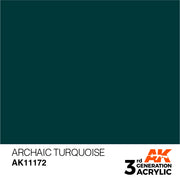 AK Interactive: 3rd Gen Acrylic Archaic Turquoise 17ml Model Paints AK INTERACTIVE