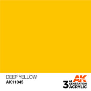 AK Interactive: 3rd Gen Acrylic Deep Yellow 17ml Model Paints AK INTERACTIVE