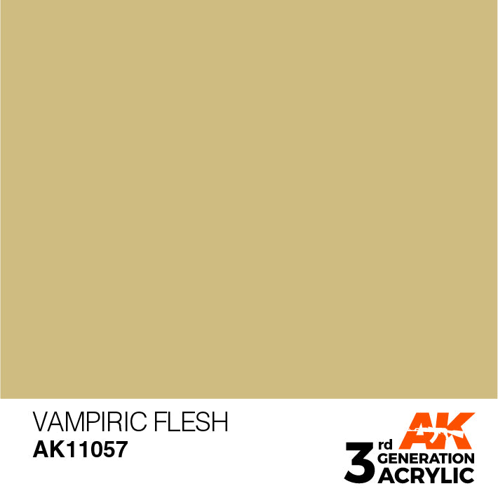 AK Interactive: 3rd Gen Acrylic Vampiric Flesh 17ml Model Paints AK INTERACTIVE