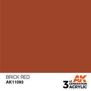 AK Interactive: 3rd Gen Acrylic Brick Red 17ml Model Paints AK INTERACTIVE
