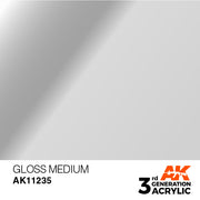 AK Interactive: 3rd Gen Acrylic Gloss Medium 17ml Model Paints AK INTERACTIVE