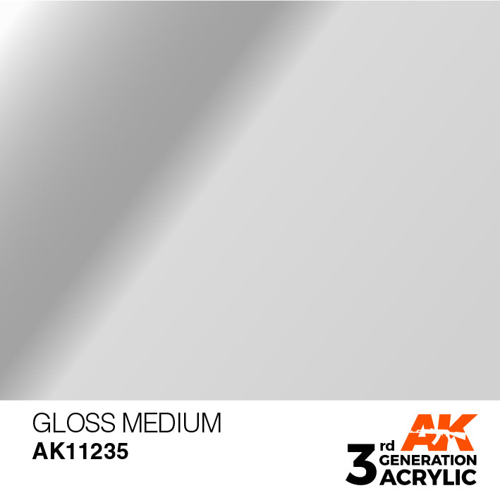 AK Interactive: 3rd Gen Acrylic Gloss Medium 17ml Model Paints AK INTERACTIVE