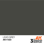 AK Interactive: 3rd Gen Acrylic Lead Grey 17ml Model Paints AK INTERACTIVE