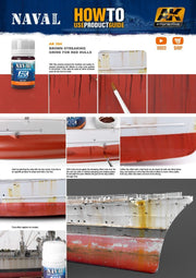 AK Interactive: Brown Streaking Grime For Red Hulls Model Paints AK INTERACTIVE