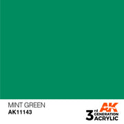 AK Interactive: 3rd Gen Acrylic Mint Green 17ml Model Paints AK INTERACTIVE