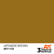 AK Interactive: 3rd Gen Acrylic Japanese Brown 17ml Model Paints AK INTERACTIVE