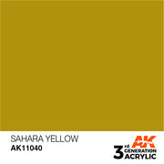 AK Interactive: 3rd Gen Acrylic Sahara Yellow 17ml Model Paints AK INTERACTIVE