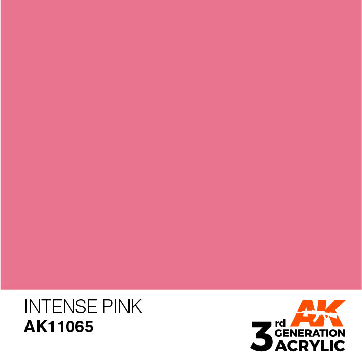AK Interactive: 3rd Gen Acrylic Intense Pink 17ml Model Paints AK INTERACTIVE