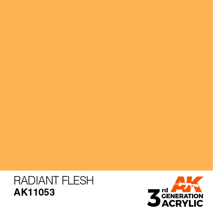 AK Interactive: 3rd Gen Acrylic Radiant Flesh 17ml Model Paints AK INTERACTIVE