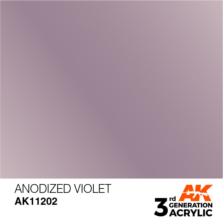 AK Interactive: 3rd Gen Acrylic Anodized Violet 17ml