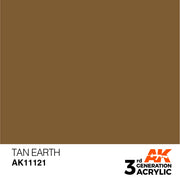 AK Interactive: 3rd Gen Acrylic Tan Earth 17ml Basing Materials AK INTERACTIVE