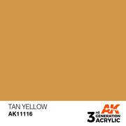 AK Interactive: 3rd Gen Acrylic Tan Yellow 17ml Model Paints AK INTERACTIVE