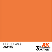 AK Interactive: 3rd Gen Acrylic Light Orange 17ml Model Paints AK INTERACTIVE