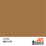 AK Interactive: 3rd Gen Acrylic Cork 17ml Model Paints AK INTERACTIVE