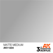 AK Interactive: 3rd Gen Acrylic Matte Medium 17ml Model Paints AK INTERACTIVE