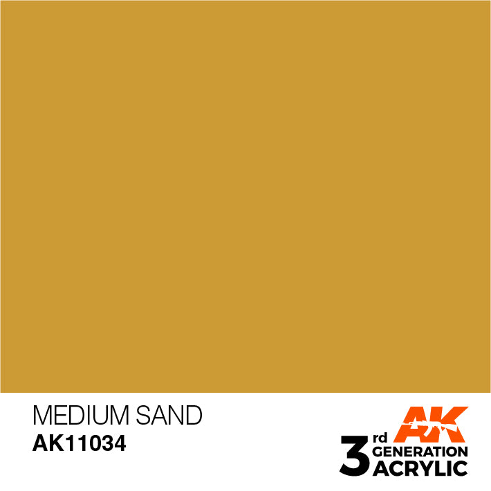AK Interactive: 3rd Gen Acrylic Medium Sand 17ml Basing Materials AK INTERACTIVE