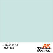 AK Interactive: 3rd Gen Acrylic Snow Blue 17ml Basing Materials AK INTERACTIVE
