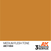 AK Interactive: 3rd Gen Acrylic Medium Flesh Tone 17ml Model Paints AK INTERACTIVE